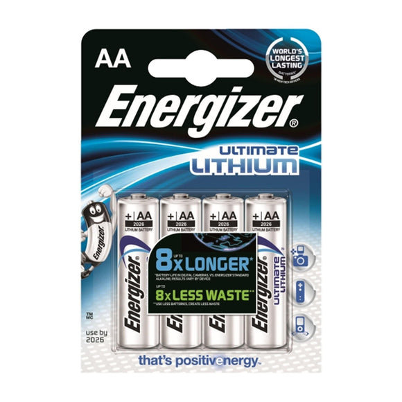 Energizer AA Lithium - 4 Pack