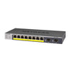 NETGEAR 8-Port Gigabit PoE+ Ethernet Smart Switch with 2 SFP Ports and Cloud Management (55W)