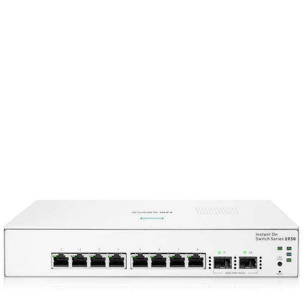 HPE Networking Instant On Switch 8p Gigabit 2p SFP 1930