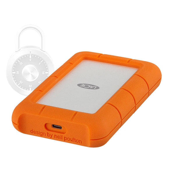 LaCie Rugged Secure HDD 2TB USB-C - STFR2000403