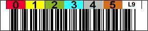 Tri-Optic LTO 9 Horizontal Barcode Labels - 20 Pack