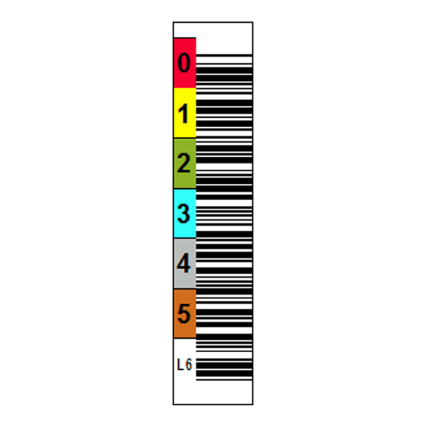 Tri-Optic LTO 6 Vertical Barcode Labels - 20 Pack