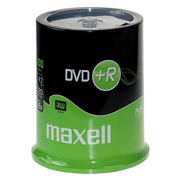 Maxell DVD+R 4.7GB Branded - 100 Cakebox