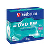 Verbatim DVD-RW 4.7GB Branded - Standard Case (5 Pack)
