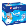 Verbatim CD-R 80 Inkjet Printable - Standard Case (10 Pack)