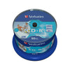Verbatim CD-R 80 Inkjet Printable - 50 Cakebox