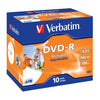 Verbatim DVD-R 4.7GB Inkjet Printable - Standard Case (10 Pack)