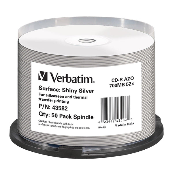 Verbatim CD-R 80 Shiny Silver - 50 Cakebox