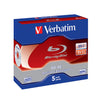 Verbatim Blu-ray Re-writable BD-RE SL 25GB Branded - Standard Case (5 Pack)