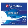 Verbatim Blu-ray BD-R XL 100GB Printable - Standard Case (5 Pack)