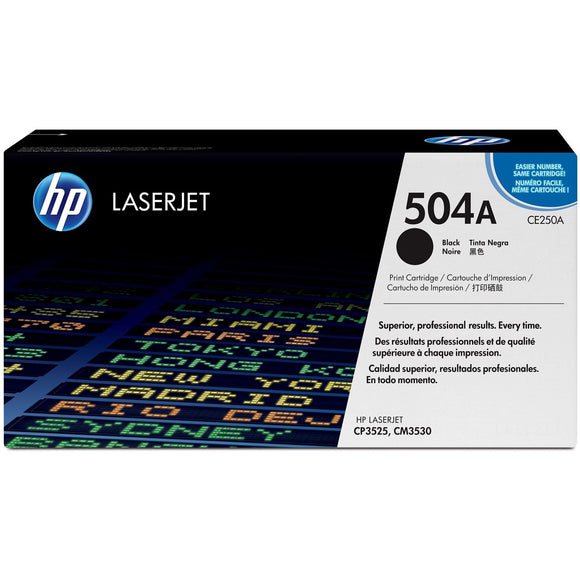 HP 504A Black Original LaserJet Toner Cartridge