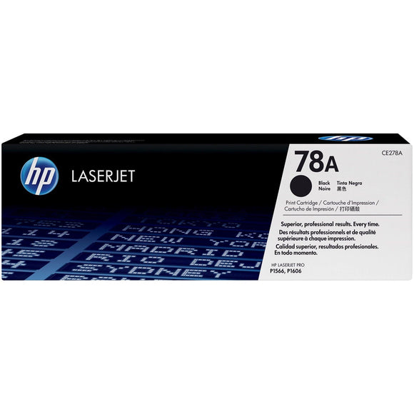 HP 78A Black Original LaserJet Toner Cartridge (CE278A)