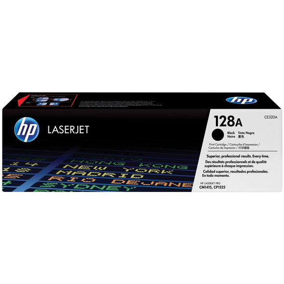 HP 128A Black Original LaserJet Toner Cartridge