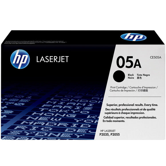 HP 05A Black Original LaserJet Toner Cartridge (CE505A)