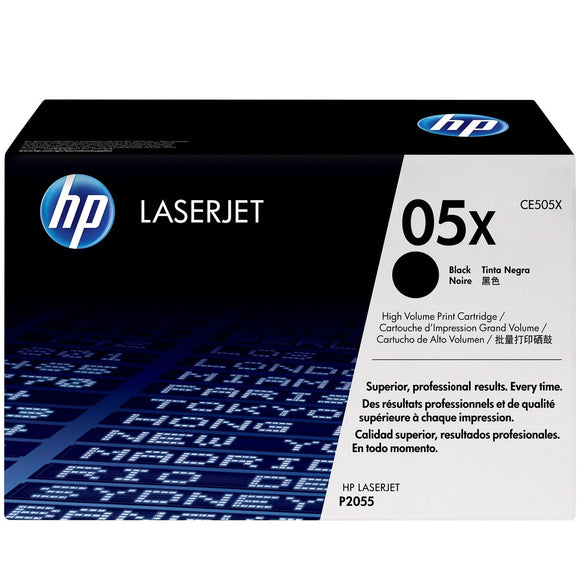 HP 05X High Yield Black Original LaserJet Toner Cartridge (CE505X)