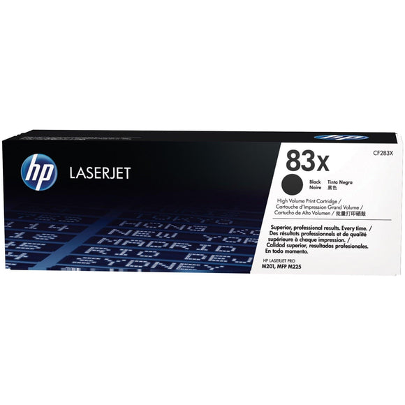 HP 83X High Yield Black Original LaserJet Toner Cartridge (CF283X)