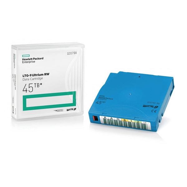 HPE LTO 9 Cartridge With Case & Barcode Label Applied - Q2079A