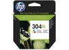 HP 304XL High Yield Tri-colour Original Ink Cartridge