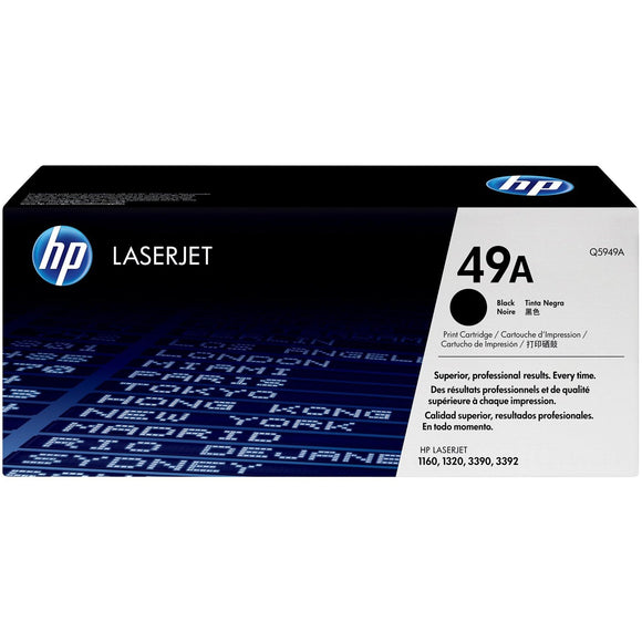 HP 49A Black Original LaserJet Toner Cartridge (Q5949A)