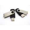 USB Flash Drive Metallic Swivel