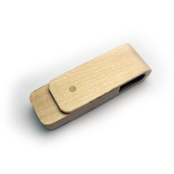 USB Flash Drive Wooden Swivel