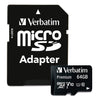 Verbatim MicroSDXC 64GB & Adapter